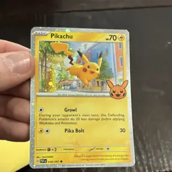 Pokemon Pikachu Cosmos Holo Promo Trick or Trade 018/091 - Image 1
