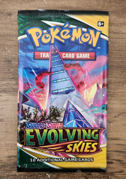 Pokemon Sword & Shield Evolving Skies Booster Pack Art Set Empty Display 2021 - Image 2