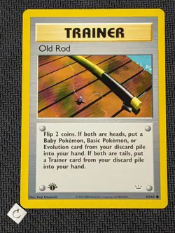 Old Rod 64/64 - Neo Revelation 1st Edition Pokemon TCG NM - Image 1