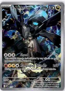 Pokemon N's Zekrom 031 Mega Dream Ex Full Art Holo Art Rare 130HP - Image 1