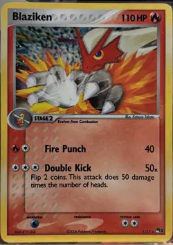 Pokemon - Blaziken 1/17 - POP Series Holo Rare - LP - Image 1