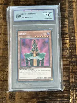 2020 YU-GI-OH! SPEED DUEL: 1ST ED-#EN147 SECRET RARE JINZO DSG GEM MINT 10 - Image 1