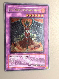 yugioh EVIL HERO INFERNO WING GLAS-EN038 Ultimate Rare 1st Edition near mint - Image 3