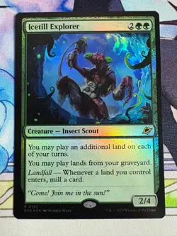 2025 MTG Edge Of Eternities Icetill Explorer Foil #192 - Image 1