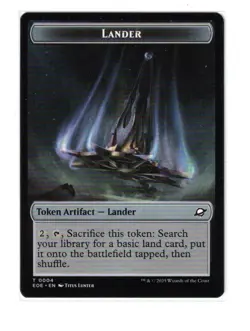 MTG NM- Human Soldier Lander (0004) Doubled-Sided Token - Edge of Eternities - Image 2