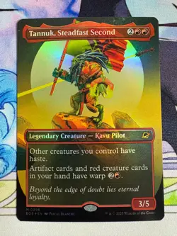 2025 MTG Edge Of Eternities Tannuk, Steadfast Second Borderless Foil #296 - Image 1