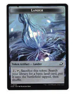 MTG - NM - Drone Lander (0005) Doubled-Sided Token - Edge of Eternities - Image 2