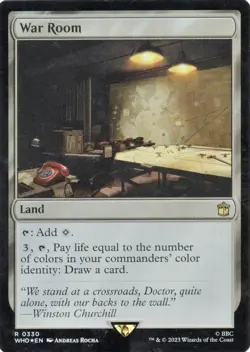 War Room FOIL 330 MTG Doctor Who (WHO) Rare LP - Image 1