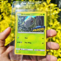 Bulbasaur SM198 Detective Pikachu Stamped Promo, Holofoil, Pokemon TCG ~ MP - Image 1