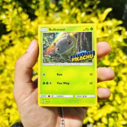 Bulbasaur SM198 Detective Pikachu Stamped Promo, Holofoil, Pokemon TCG ~ MP - Image 3