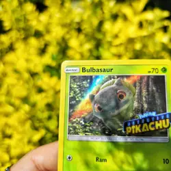 Bulbasaur SM198 Detective Pikachu Stamped Promo, Holofoil, Pokemon TCG ~ MP - Image 5