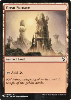 [MTG] Great Furnace (250) (PLST) NM Near Mint Magic Card - Image 1