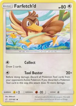 x4 Farfetchd - 127/181 - Uncommon Pokemon SM9 Team Up M/NM - Image 1