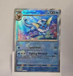 ✨ Pokemon TCG Vaporeon MasterBall Prismatic Evolutions 022/131 Rare Holo - Image 1