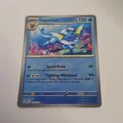 ✨ Pokemon TCG Vaporeon MasterBall Prismatic Evolutions 022/131 Rare Holo - Image 5