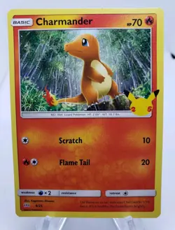 Charmander 9/25 Non Holo Celebrations 25th Anniversary McDonalds Pokemon NM - Image 1