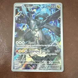 Pokemon TCG N's Zekrom 031 MEP Full Art Holo Basic Dragon 130HP Shred Rampaging - Image 1