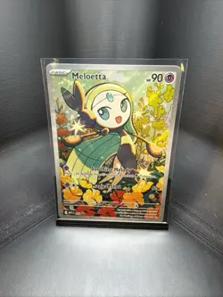 Pokemon Meloetta Me: Mega Evolution Promo 026 Illustration Rare Full Art Holo NM - Image 1