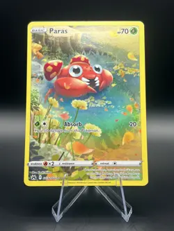 Pokemon Paras GG32/GG70 Crown Zenith Galarian Gallery Ultra Rare Holo 70 HP - Image 1