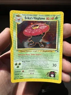 Pokemon TCG Erika's Vileplume 5/132 Gym Heroes Holo Rare 80 HP Unlimited - Image 1