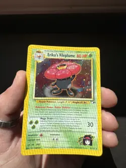 Pokemon TCG Erika's Vileplume 5/132 Gym Heroes Holo Rare 80 HP Unlimited - Image 2