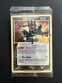 Pokemon Celebrations Greninja Gold Star SWSH144 Black Star Promo *SEALED* [B] - Image 1