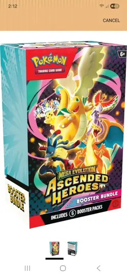 Pokemon TCG Ascended Heroes Booster Bundle LOT OF 5 CONFIRMED PRESALE 🔥 - Image 1