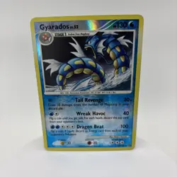 Pokemon TCG Gyarados 19/100 Stormfront Reverse Holo Rare DMG - Image 1
