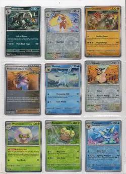 🔥 Pokemon TCG Lot - 9x Reverse Holo/Holo - Mixed Sets - Image 1