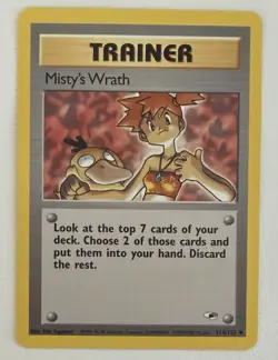 Pokemon TCG Trainer Misty’s Wrath #114/132 Vintage 1999-2000 - Image 1