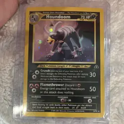Pokemon Houndoom 70 HP Neo Discovery 4/75 Rare Holo Stage 1 2001 TCG - Image 1