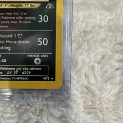 Pokemon Houndoom 70 HP Neo Discovery 4/75 Rare Holo Stage 1 2001 TCG - Image 2