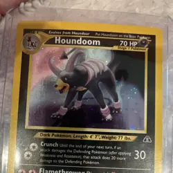 Pokemon Houndoom 70 HP Neo Discovery 4/75 Rare Holo Stage 1 2001 TCG - Image 4
