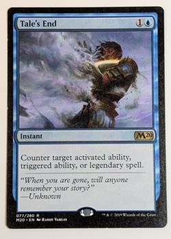 MTG - 1x Tale's End - Core Set 2020 - Rare Blue - Magic The Gathering - #77 - Image 1