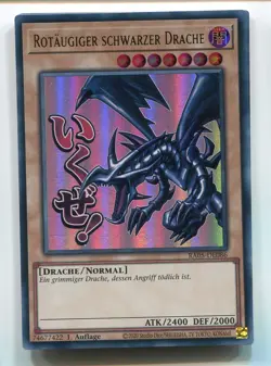 Yu-Gi-Oh! Rotaugiger Schwarzer Drache Stamped Art Ultra Rare RA05-DE086 - Image 1