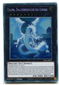 Yu-Gi-Oh! Chasma Drachenherrscher der Auroras Secret Rare ALIN-DE047 - Image 1