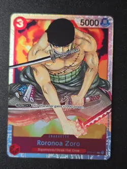 One Piece TCG Straw Hat Crew Deck ST01-013 Roronoa Zoro Foil Starter Deck - Image 1
