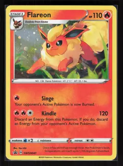 Flareon - Holo Promo Pokemon SWSH: Sword & Shield Promo Cards SWSH041 NM - Image 1