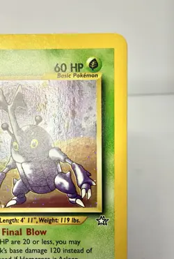 Pokemon Heracross Neo Genesis Holo Rare Card 6/111 NEAR MINT Wizards - Image 4