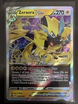 Zeraora VSTAR - SWSH265 - Pokemon Sword & Shield Promo Ultra Rare Holo Card NM - Image 1