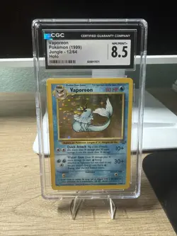 Vaporeon 12/64 Jungle Unlimited Rare Holo Pokemon Card WOTC 1999 LP - Image 1