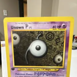 Pokemon Unown [P] Neo Destiny 58/105 1st Edition Uncommon 40 HP TCG Card - Image 2