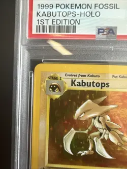 Kabutops Holo *1st Edition* PSA 8 Near Mint Pokemon Card - Fossil 1999 Set #9/62 - Image 2
