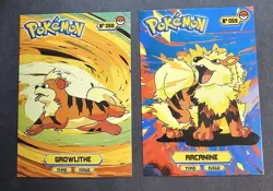 GROWLITHE X ARCANINE LOT - POKEMON KANTO CARDS TOP POKEDEX CCG FOIL - Image 1
