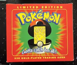 Pokemon 23k Gold-Plated TOGEPI Trading Card New Sealed W/Box By Burger King 1999 - Image 2