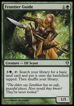 Frontier Guide -Foil Medium Play MTG Zendikar - Image 1