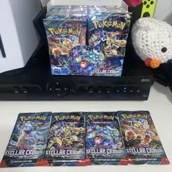 Pokemon TCG Scarlet Violet Stellar Crown Sealed Booster Pack ~ 10 Cards! - Image 2