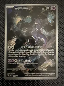 MEWTWO SVP 052 Scarlet Violet 151 Promo Illustration Rare Pokemon Card MINT - Image 1