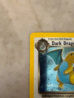 Dark Dragonite 5/82 Holo Rare Team Rocket Pokemon Card WOTC 2000 Vintage - Image 2