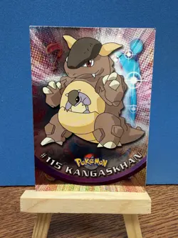 Pokemon 2000 Topps TV Kangaskhan #115 Foil Blue Logo 1st Print Rare Vintage Card - Image 1